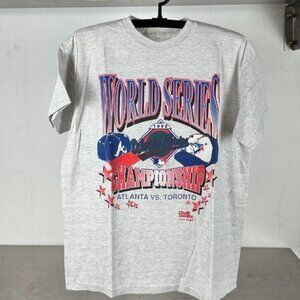 Vintage 1992 Toronto Blue Jays VS Atlanta Braves MLB World Series Shirt